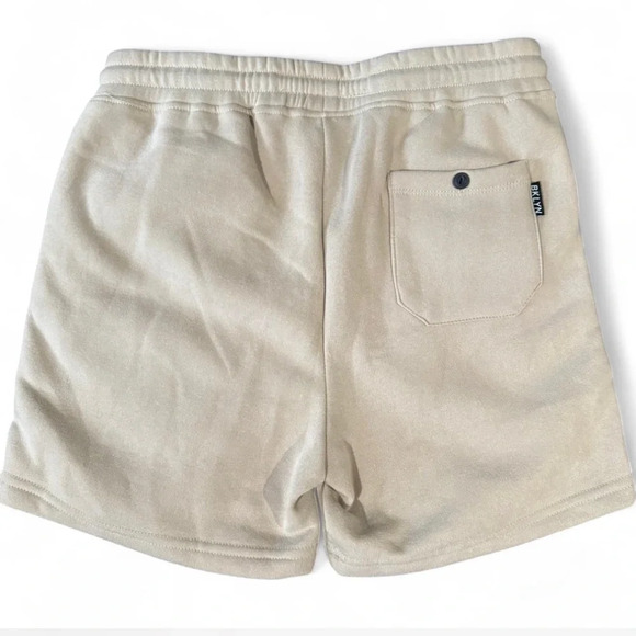 Brooklyn Cloth Tan Athletic Shorts Relaxed Fit - Picture 2 of 4